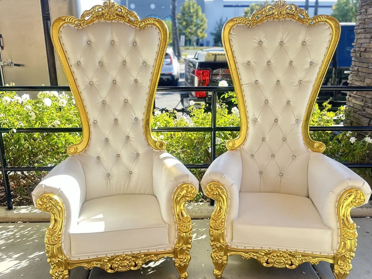 White Throne Chair