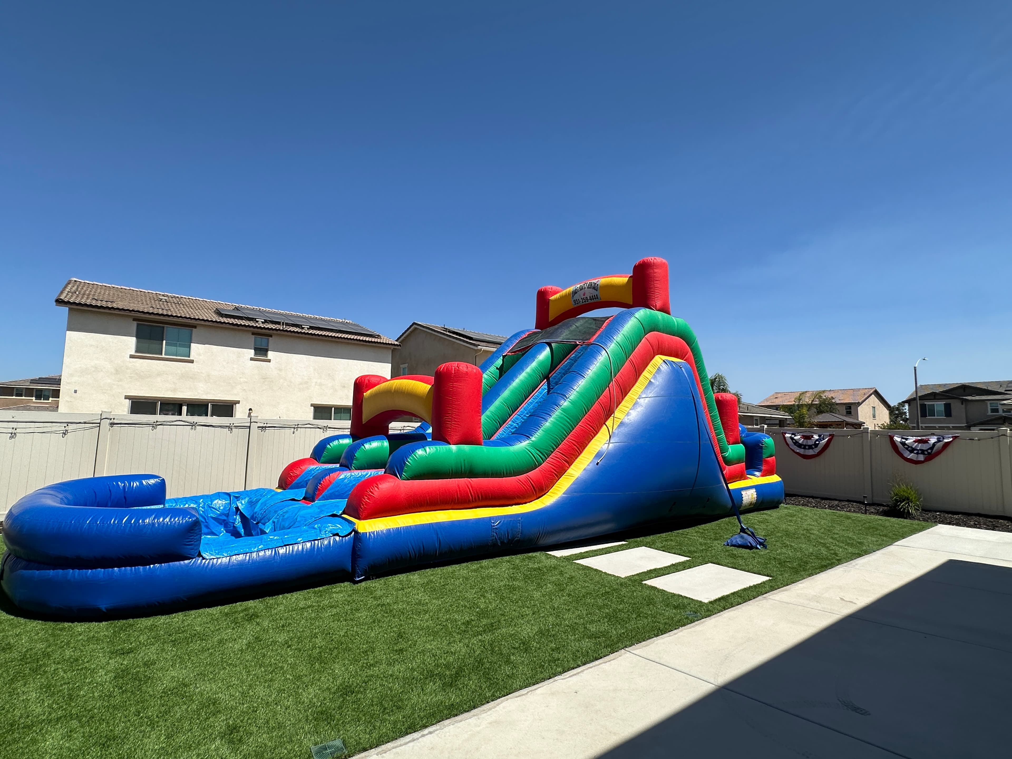 18FT BIG DOBLE WATERSLIDE JUMPER