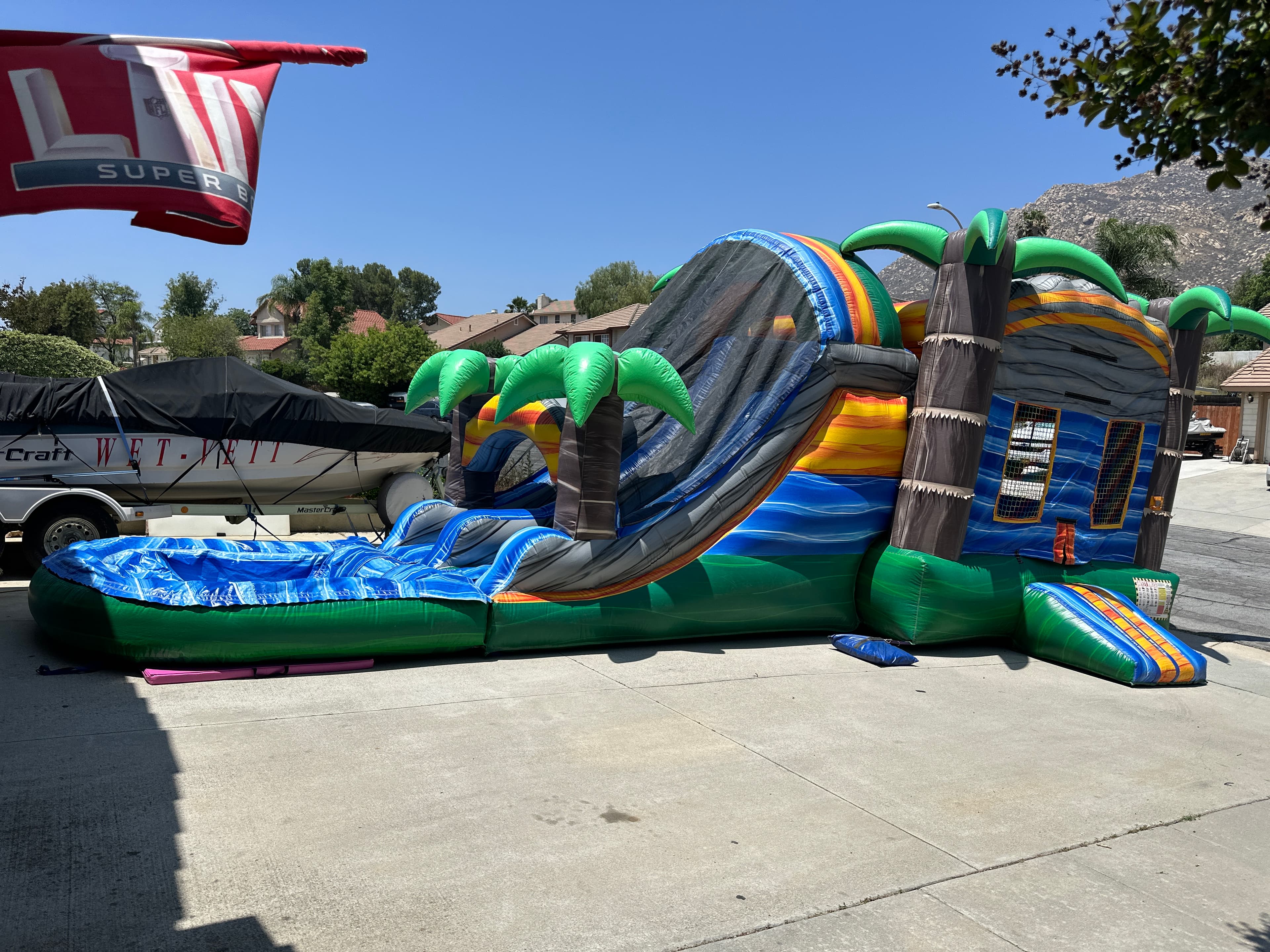 PALM TREE COMBO SLIDE JUMPER